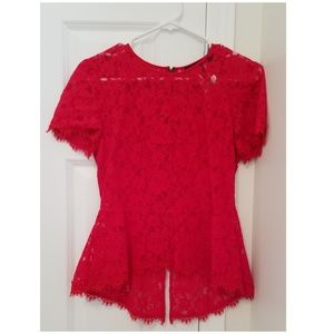 BCBGMaxAzria Red Blouse